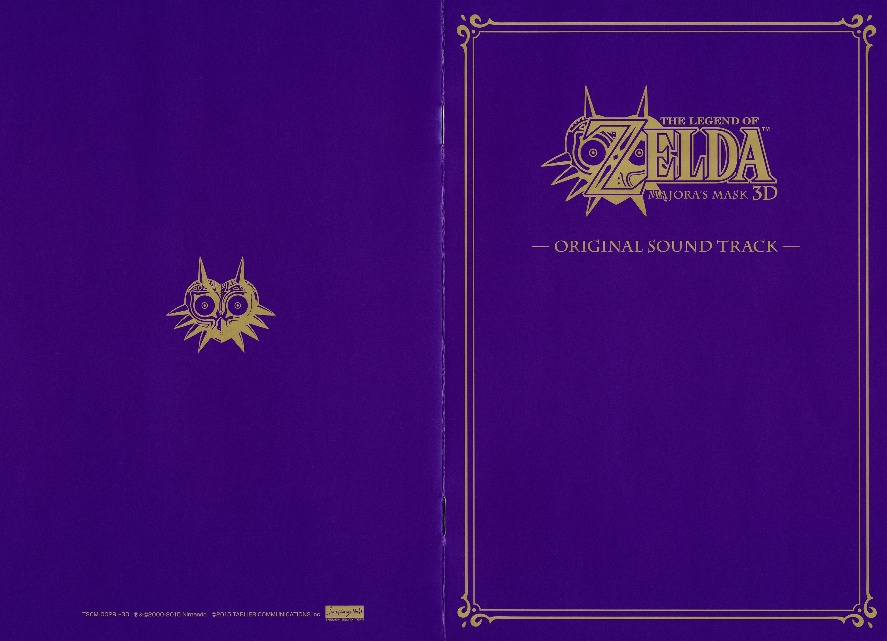 THE LEGEND OF ZELDA: MAJORA'S MASK 3D ORIGINAL SOUND TRACK